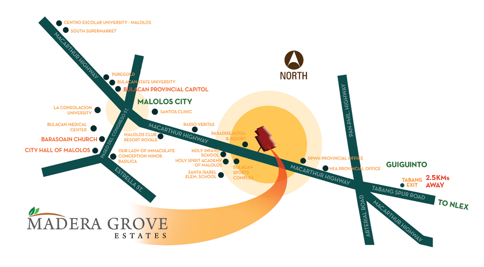 Madera Grove Vicinity Map